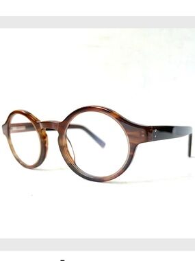 Retro Wide Fit +1.00 Reading Glasses Round FLAWED LENS Flex Hinge